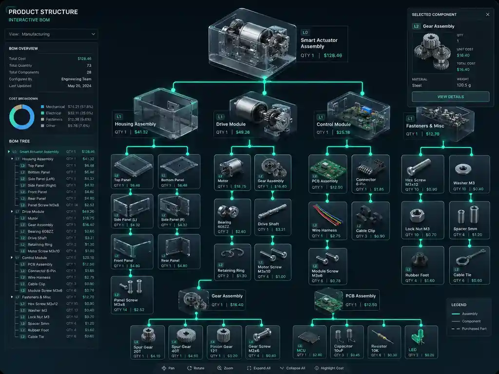 RGM Manufacturing Vision Assembly Matrix
