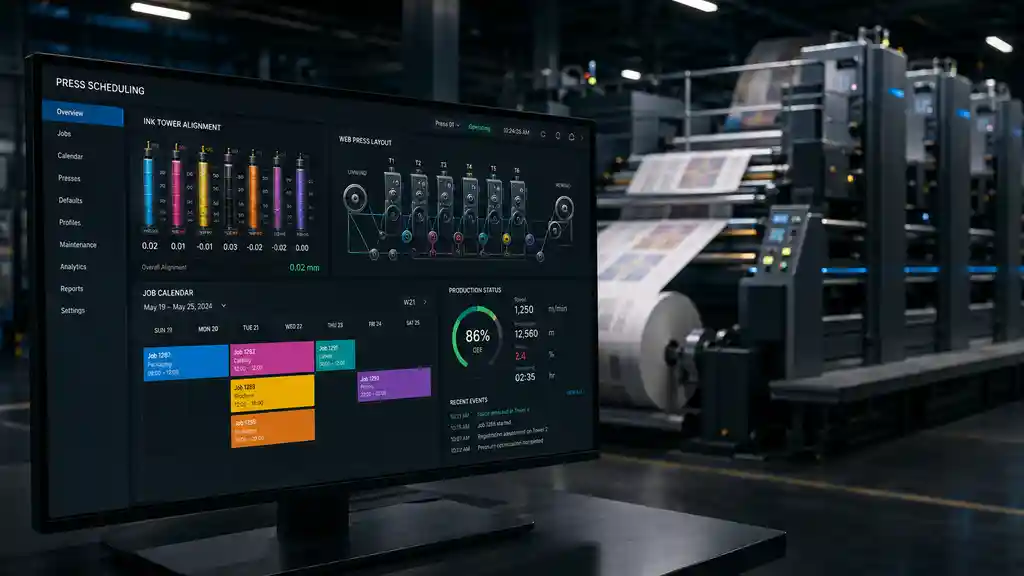 High-Precision PMIS Printing Operations Dashboard